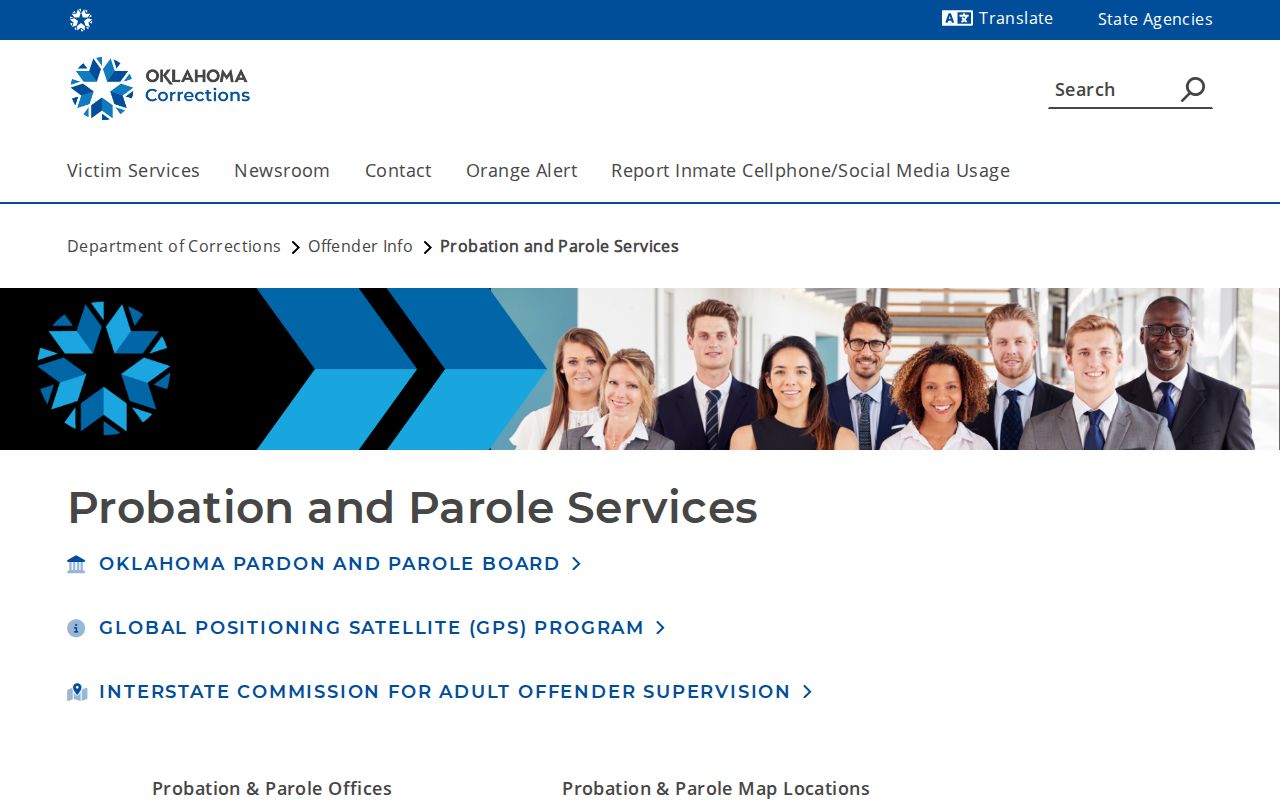 ODOC office directory for Dewey County parole and probation records